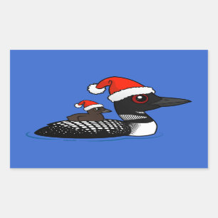 Santa Loon Rechthoekige Sticker
