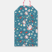 Santa Love Pattern Cadeaulabel (Voorkant)