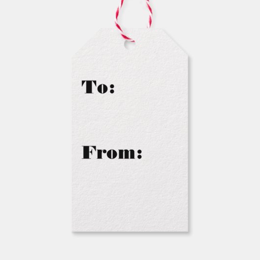 Santa Love Pattern Cadeaulabel (Achterkant)