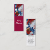 Santa Loves Animals Holiday bladwijzer Mini Visitekaartje (Voorkant / Achterkant)