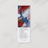 Santa Loves Animals Holiday bladwijzer Mini Visitekaartje (Achterkant)