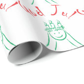 Santa Lucia en God Jul Cadeaupapier (Rol Hoek)