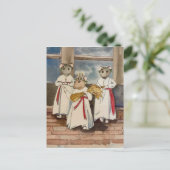 Santa Lucia en kerstgroeten Feestdagenkaart (Staand voorkant)