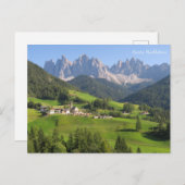 Santa Maddalena Dolomites Briefkaart (Voorkant / Achterkant)