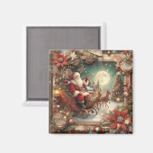 Santa Magnet Magneet (Voorkant / Achterkant)