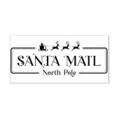 Santa Mail North Pole Rubber Stamp Rubberstempel (Afrduk)