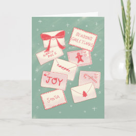 Santa Mail Season's Greetings Christmas Kaart