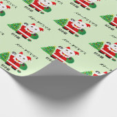 Santa Maneki Neko Cadeaupapier (Hoek)