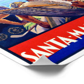 Santa Margherita Ligure Vintage Poster teruggezet (Hoek)