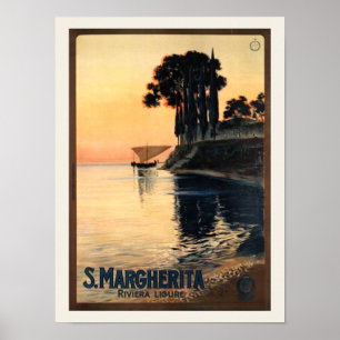  Santa Margherita Travel Advertisement Poster