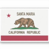 Santa Maria CA Sticker (Voorkant)