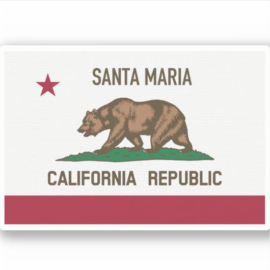 Santa Maria CA Sticker (Voorkant)