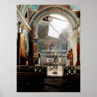 Santa Maria degli Angeli, Acerno, Italië 1943 Poster