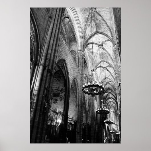 Santa Maria del Mar, Barcelona Poster (Voorkant)