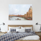 Santa Maria della Salute in Venedig Canvas Afdruk (Insitu (Slaapkamer))