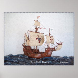 Santa Maria Flagship Afbeelding Poster