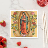 Santa Maria, Virgen de Guadalupe Moeder Maria Roze Servet (Insitu)