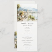 Santa Marta Colombia Landscape Wedding Program Kaart (Voorkant / Achterkant)