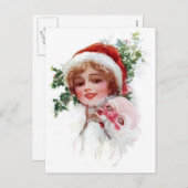 Santa Mask Feestdagenkaart (Voorkant / Achterkant)