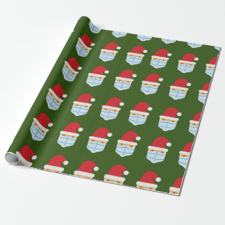 Santa Maskmas Verpakkingspapier Cadeaupapier