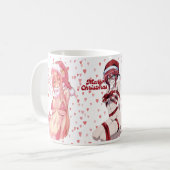 Santa Merry Christmas sexy Anime Bikini Koffiemok (Voorkant links)