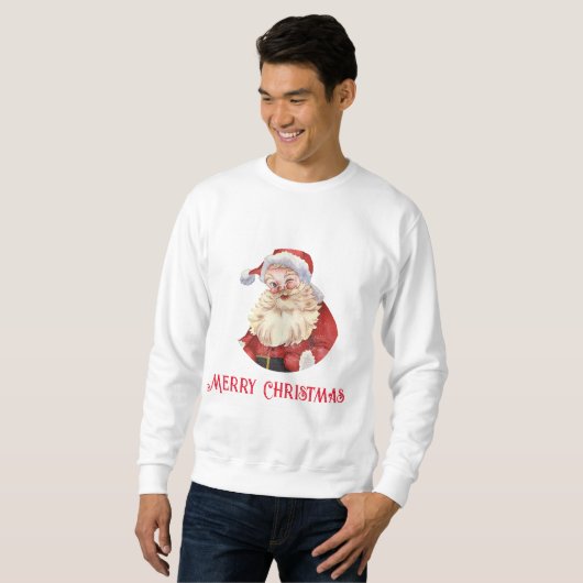 SANTA MERRY CHRISTMAS SWEATSHIRT (Voorkant volledig)