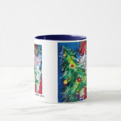 SANTA MET BALLOONS EN CHRISTMAS TREE H MONOGRAM MOK (Midden)