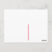 Santa met Face Mask Briefkaart (Achterkant)