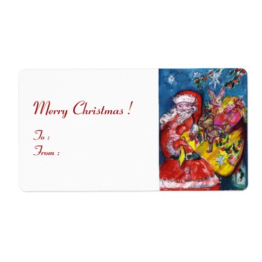 SANTA MET GIFTS ETIKET (Voorkant)