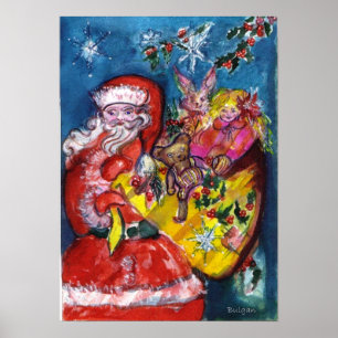 SANTA MET GIFTS POSTER