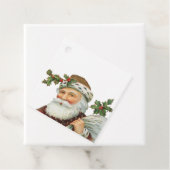  Santa met Holly Gift Labels (In situ)
