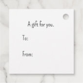  Santa met Holly Gift Labels (Achterkant)