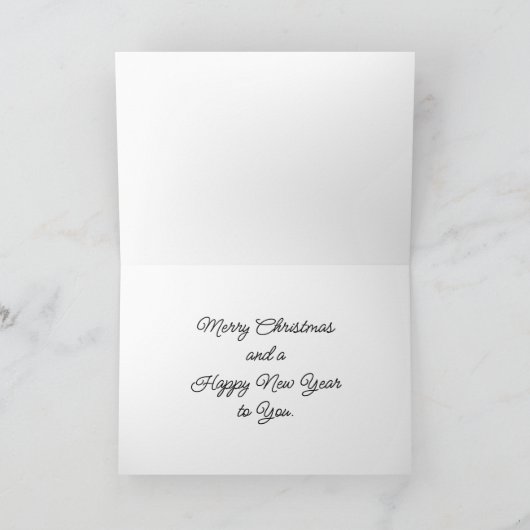 Santa met rendieren vakantie Kaart (Binnen)