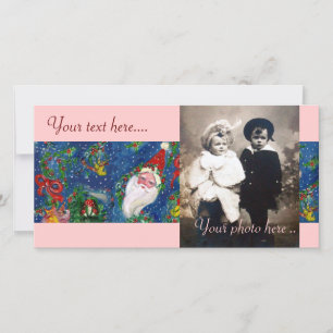 SANTA MET TOYS , CHRISTMAS NACHT FEESTDAGENKAART