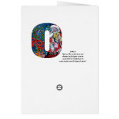 SANTA MET VIOLIN O MONOGRAM (Achterkant)