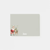 Santa Mid Century Rendier Naam toevoegen Post-it® Notes (Voorkant)