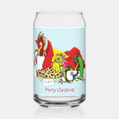 Santa Milk Cookies Draken Blikvorm Glas (Achterkant)