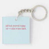 Santa Milk Cookies Draken Sleutelhanger (Achterkant)