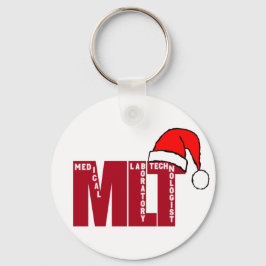 Santa MLT - CHRISTMAS MEDICAL LABORATORY TECH Sleutelhanger