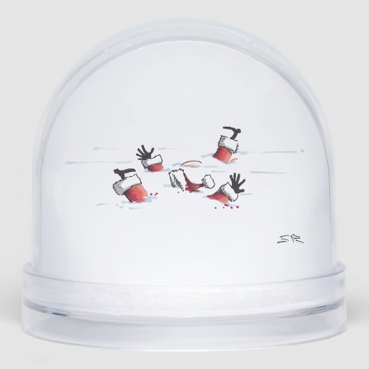 Santa Mob Hit snow globe (Avant)