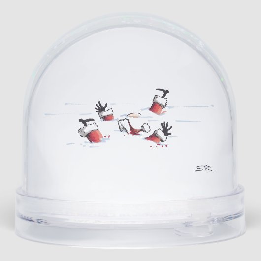 Santa Mob Hit snow globe (Arrière)