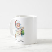 Santa Mok, Vintage met naam Koffiemok (Voorkant links)
