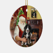 Santa + Mona Lisa - Berner MD - 2 diff. design Keramisch Ornament (Rechts)