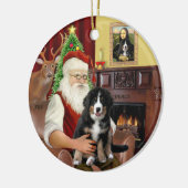 Santa + Mona Lisa - Berner MD - 2 diff. design Keramisch Ornament (Links)