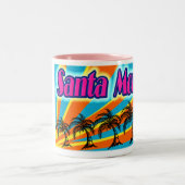 Santa Monica 5 Palm Trees Mok Cup (Center)