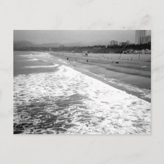 Santa Monica Beach Briefkaart (Voorkant)