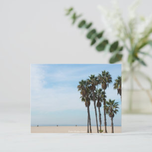 Santa Monica Beach, California Ocean USA Sky Zee Feestdagenkaart