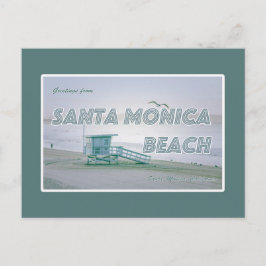 Santa Monica Beach, Californië Briefkaart