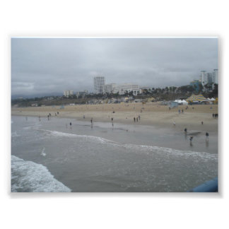 Santa Monica Beach Foto Afdruk