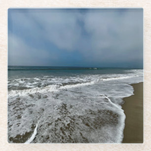 Santa Monica Beach in de herfst. Glazen Onderzetter